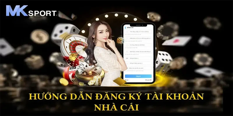 Các bước đăng ký tài khoản trên ứng dụng tương tự như website